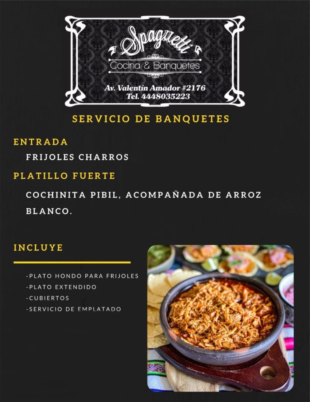 Paquete Banquete de Cochinita Pibil